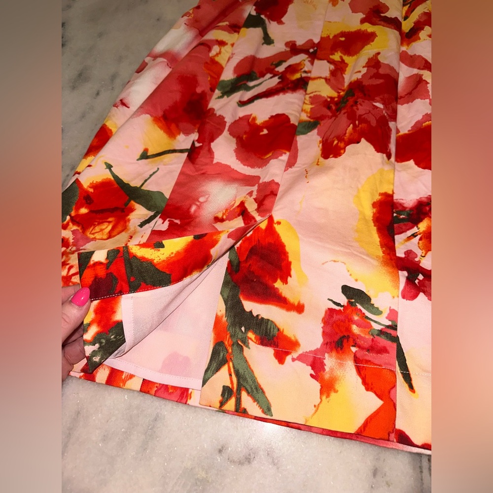 EUC Kristin Davis Size 10 Floral Spaghetti Strap Mini Dress - Picture 11 of 13